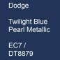 Preview: Dodge, Twilight Blue Pearl Metallic, EC7 / DT8879.